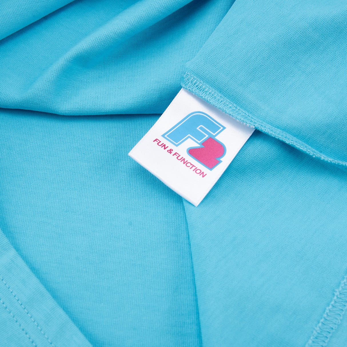 F2  Retro T-Shirt Xantos Aqua Unisex Tshirt Blau - Größe wählbar