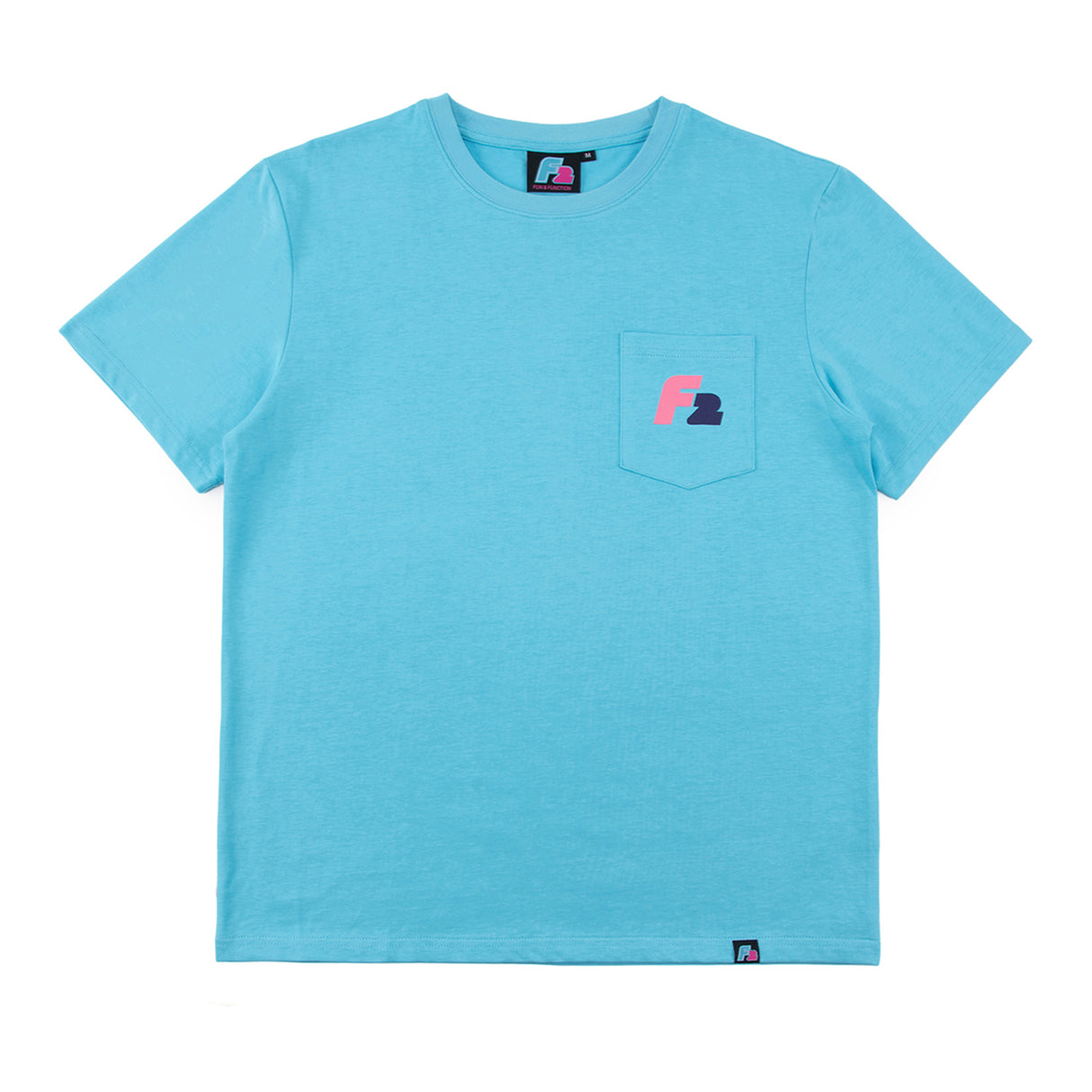 F2  Retro T-Shirt Xantos Aqua Unisex Tshirt Blau - Größe wählbar