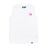 F2 Retro Muskelshirt Ride Herren Tshirt Ärmellos Weiss - Größe wählbar