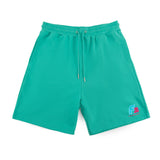 F2 Retro Silberpfeil Shorts Oceangreen Sweatshorts Türkis - Größe wählbar