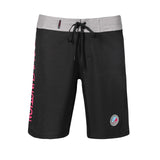 F2 Retro Boardshorts Classic Badeshorts Schwarz - Größe wählbar