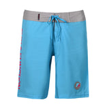 F2 Retro Boardshorts Classic Cyan Badeshorts Blau - Größe wählbar