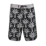 F2 Retro Boardshorts Classic Palms Allover Badeshorts Schwarz - Größe wählbar