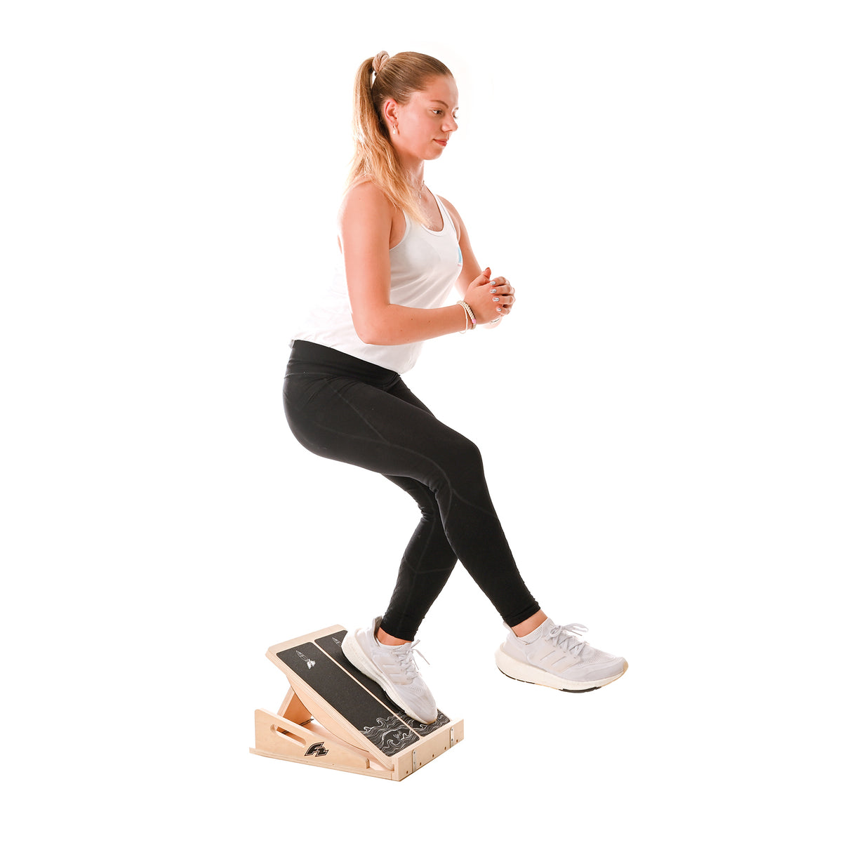 F2  Balance Board Step Board Multi Trainingsgerät Verstellbar  Holz