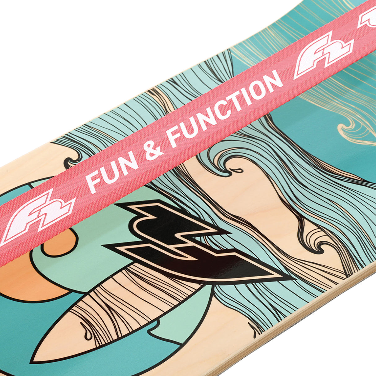 F2 Balance Board Surfline Board Slackline Training 105x27,5cm Farbe wählbar