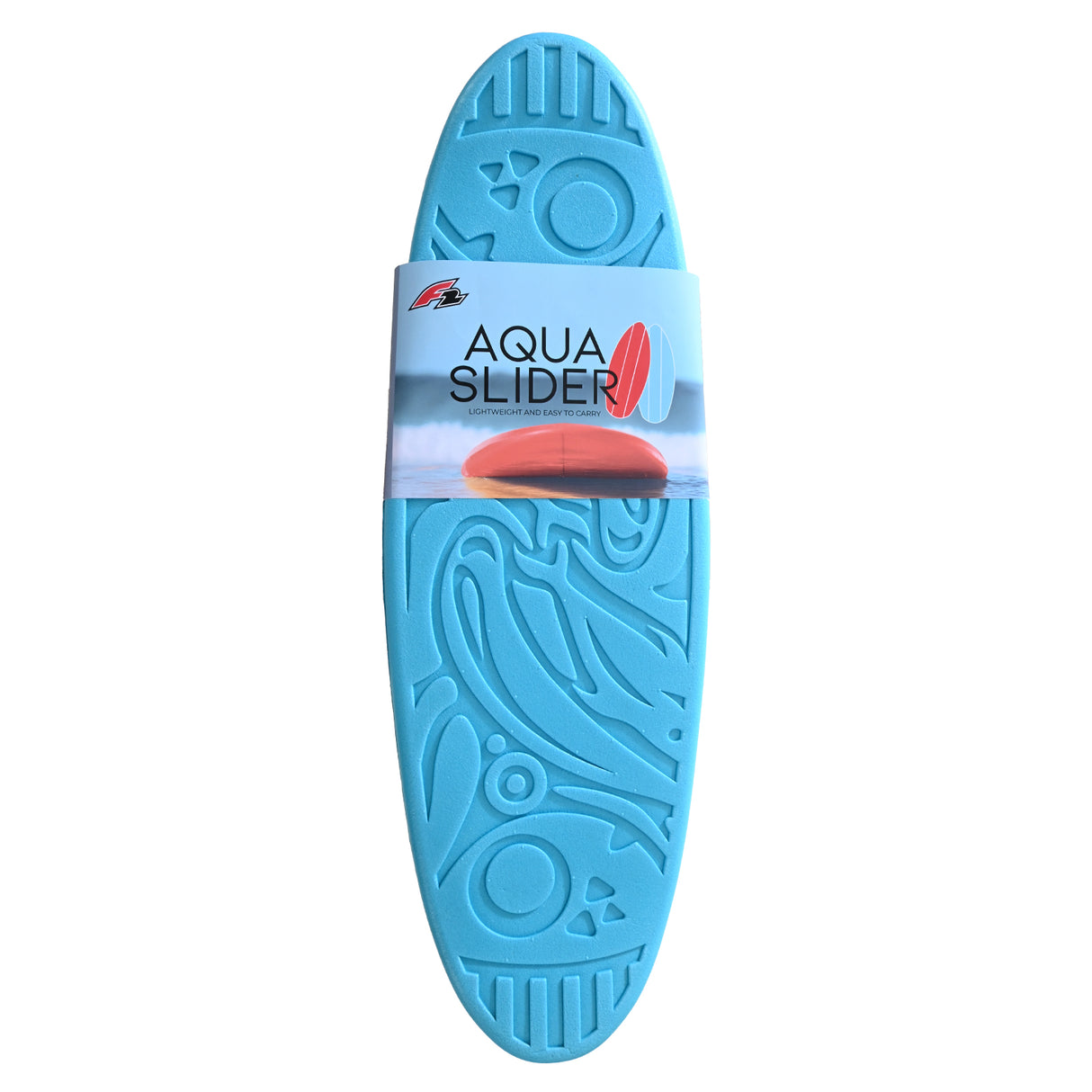 F2  Skim Board Aqua Slider  24 x 74 x 4cm Hellblau