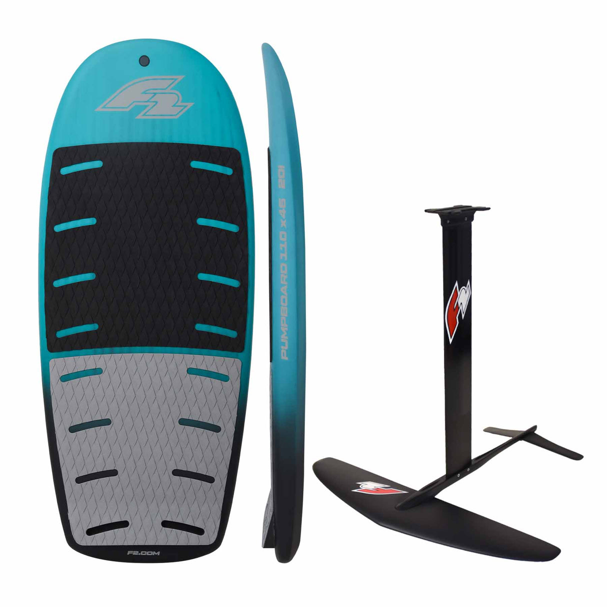F2 Set Pumpfoilboard Glide Surf mit LTD Allround Foil Größen wählbar