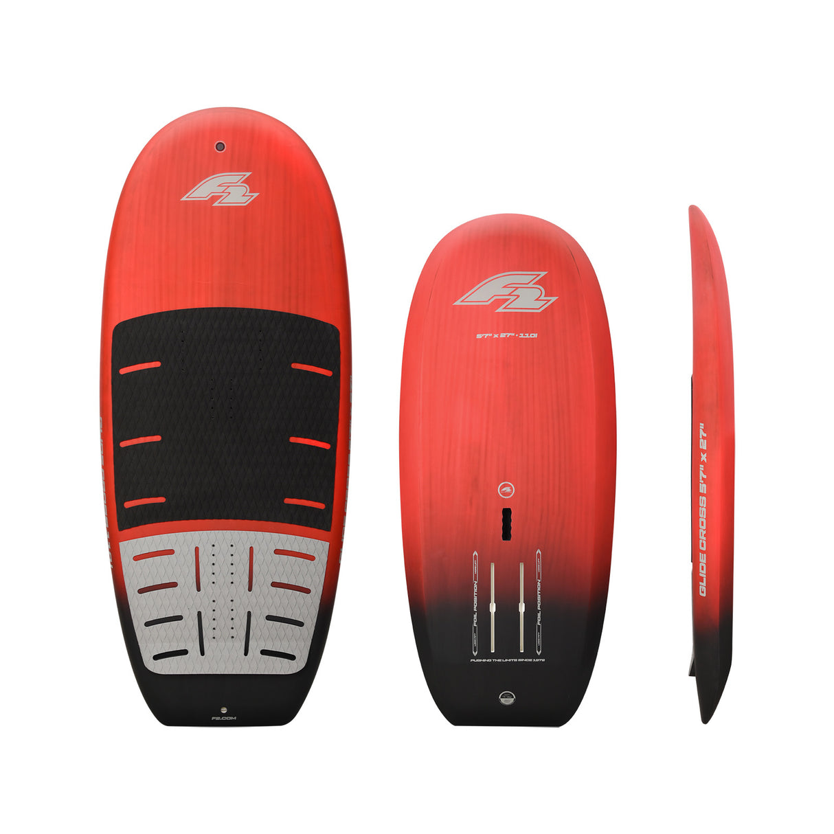 F2 Set Foilboard Glide Cross Team 110L+LTD Allround Foil 1700 +Allround Wing 4qm