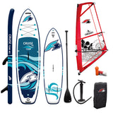 F2 Set Cruise Team SUP 10'6" mit Windsurfsegel Checker 4,5qm