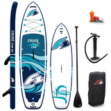 F2 Set Cruise Team SUP 10'6" mit Windsurfsegel Checker 5qm