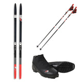 F2 Set Langlaufski Ride CC + Skischuhe + Skistöcke Komplettset Größen wählbar
