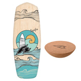 F2 Set Balance Board mit Korkrolle oder Halbkugel - Modell wählbar