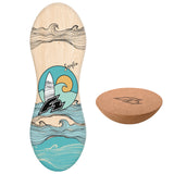 F2 Set Balance Board mit Korkrolle oder Halbkugel - Modell wählbar