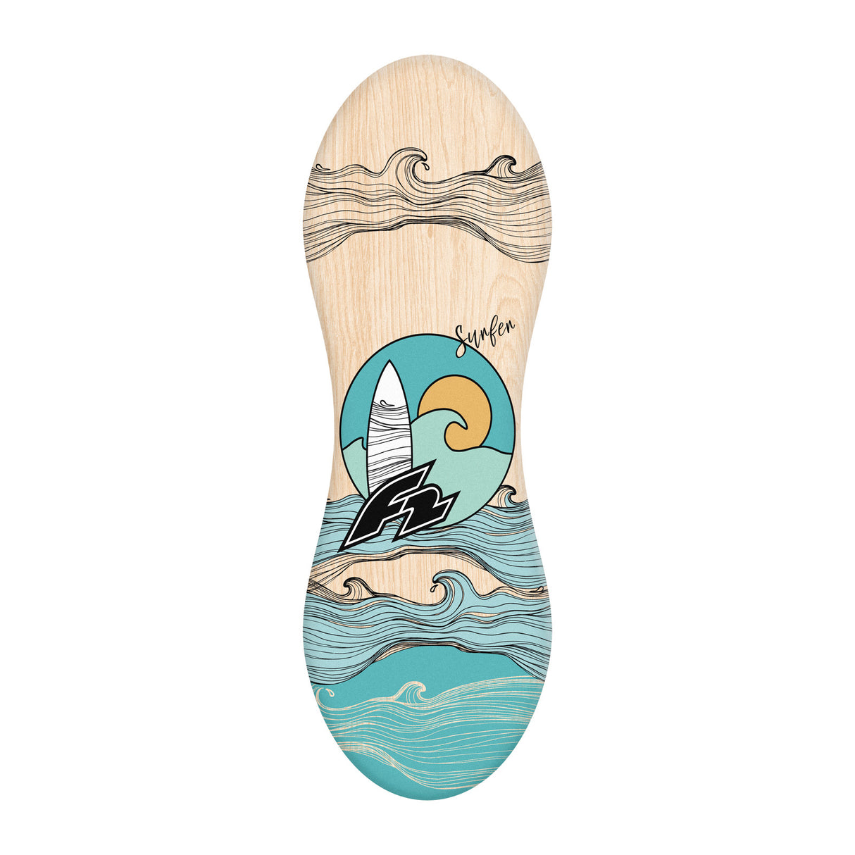 F2 Set Balance Board mit Korkrolle oder Halbkugel - Modell wählbar