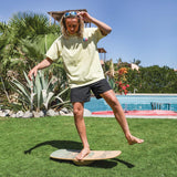 F2 Set Balance Board Peanut 86x32cm mit Kork Halbkugel