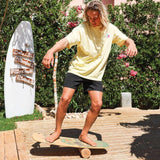 F2 Set Balance Board Halfshell 88x32cm mit Korkrolle