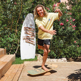 F2 Set Balance Board Surfer 76x28cm mit Kork Halbkugel