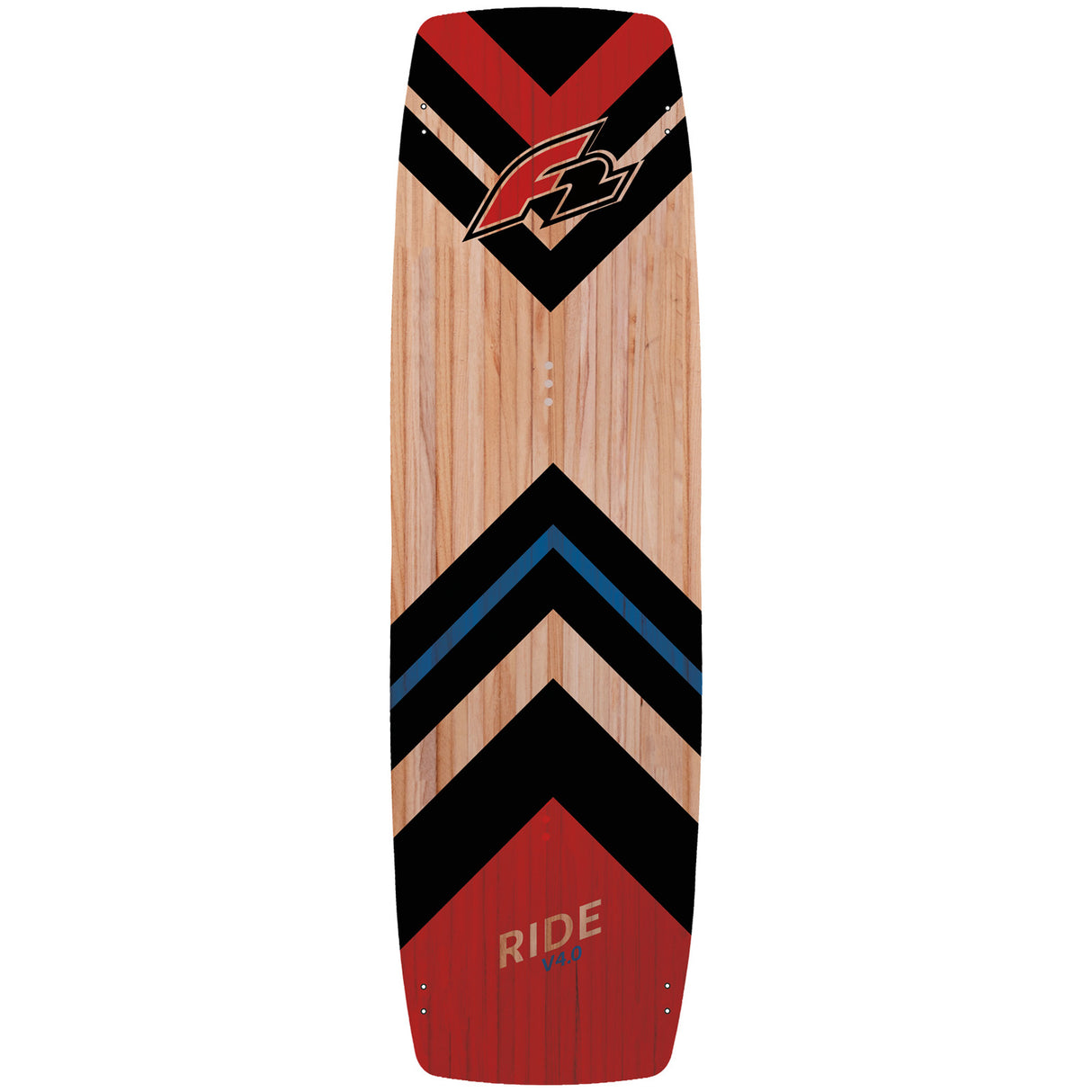 F2 Set Kite Ride V5 9qm + Kiteboard Ride Lightwind Wood 148cm + Control Bar 46cm