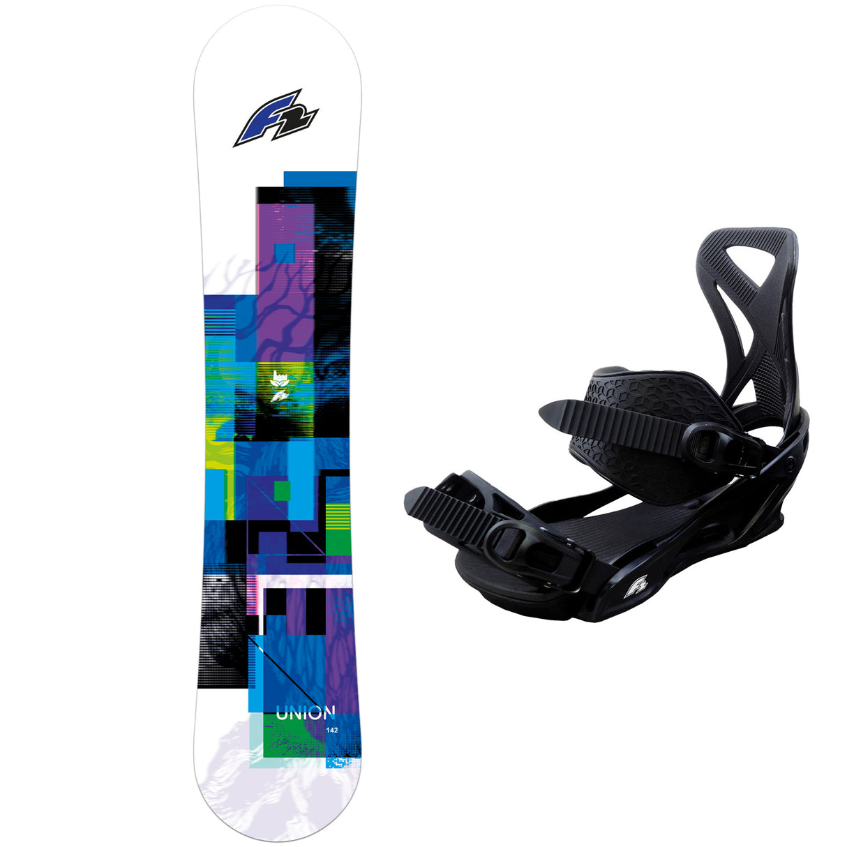 F2 Set Herren Snowboard Union Blue mit Bindung Sonic Pro Komplettset Größen wählbar