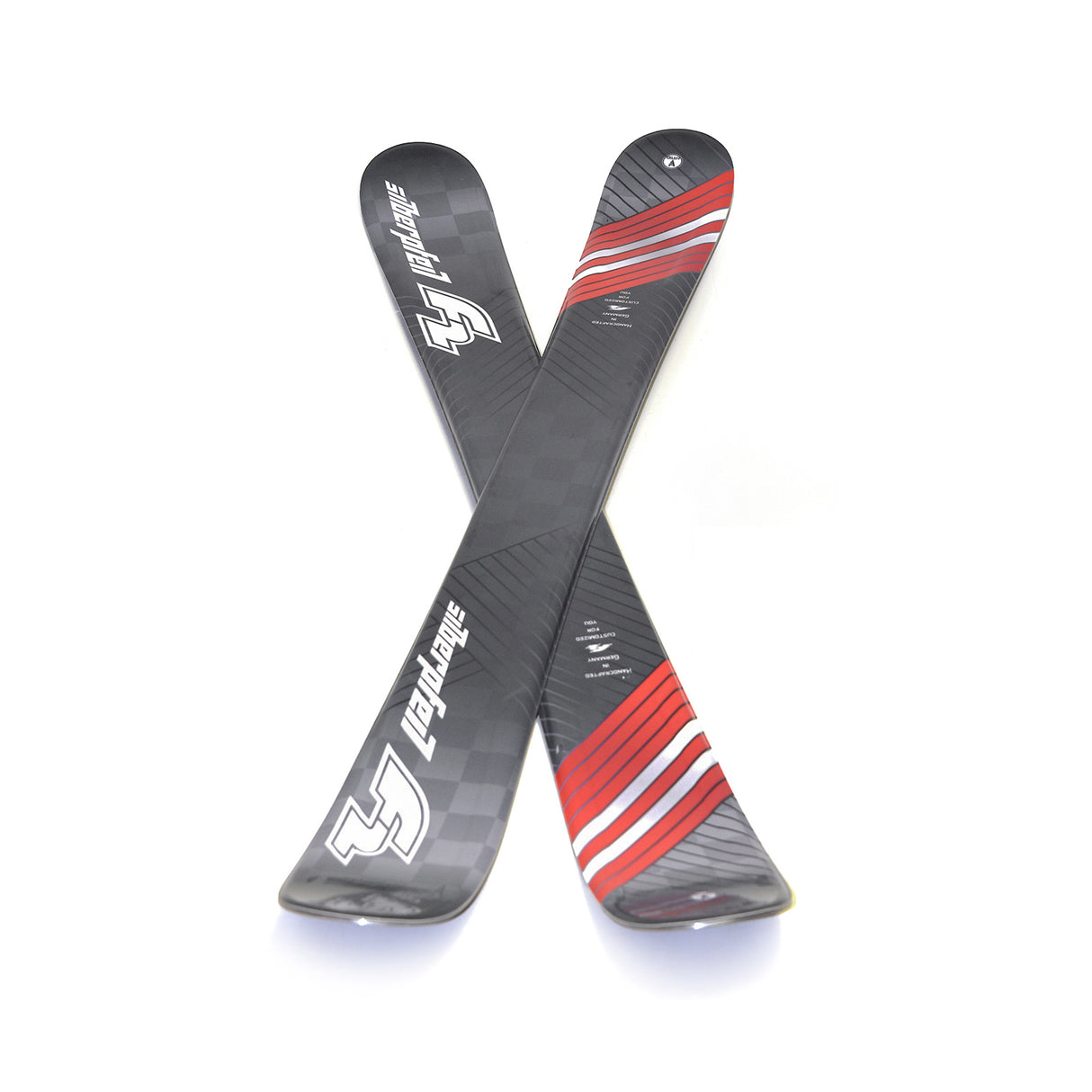 F2 Snowblades Silberpfeil  99cm Set mit Bügelbindung Fun Ski Kurzski
