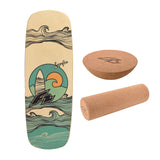 F2 Balance Board Set mit Korkrolle und Halbkugel Komplettset Modell wählbar
