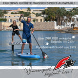 F2 Marken Stand Up Paddle Board Sport Touring SUP Orange + Basic Zubehör Paket