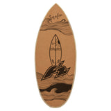 F2 Kork Balance Board Surf 84x31cm mit Korkrolle + Kork Halbkugel