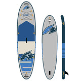 F2 SUP Stand Up Paddle Board Comet Grau - Komplettset Größen und Zubehör wählbar