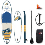 F2 Set Stand Up Paddle Board Comet Weiss 10,6 + Basic Zubehör Paket