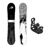 F2 Set Snowboard Junior Black Deck 135cm + Pipe Bindung M