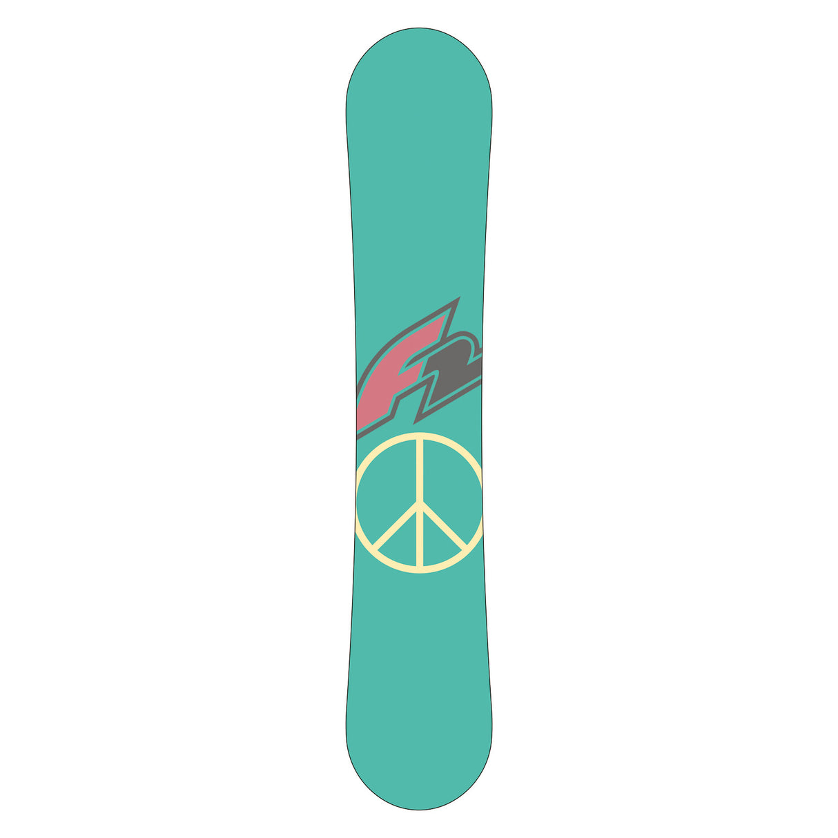 F2 Set Snowboard Junior Freedom Girl Mint + Pipe Bindung Größen wählbar