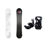 F2 Set Snowboard T-Ride Mirror Weiss + Sonic Pro Bindung L - Komplettset Größe wählbar