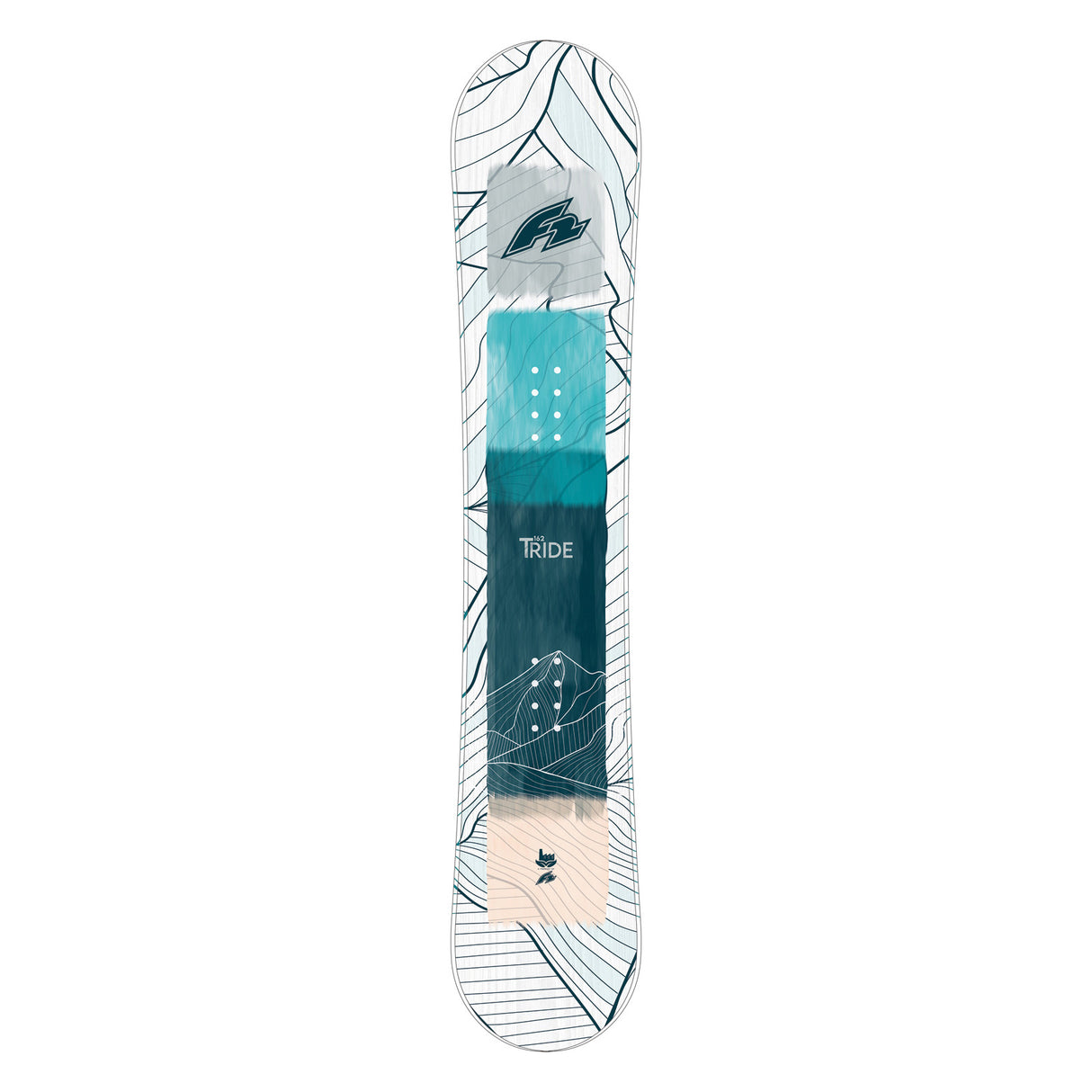F2 Set Snowboard T-Ride Wood Weiss 154cm + Sonic Pro Bindung L