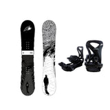 F2 Set Snowboard Blackdeck Wide Schwarz/Weiss 157w cm + Sonic Pro Bindung L