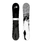 F2 Set Snowboard Blackdeck Schwarz/Weiss + Sonic Pro Bindung - Komplettset Größen wählbar