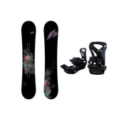 F2 Set Damen Snowboard Blackdeck Schwarz 139cm + Sonic Pro Bindung M