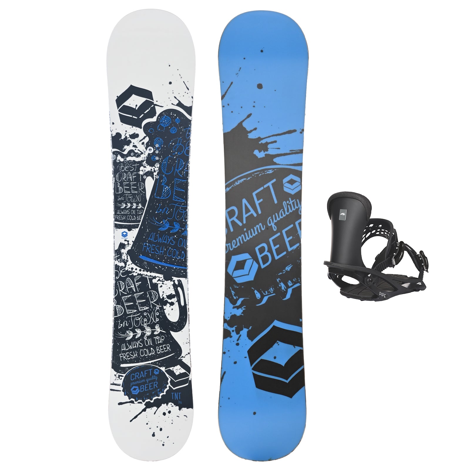 FTWO TNT 143 ダブキャン FTWO Set Snowboard TNT Blau 143cm mit Pipe Bindung M Sale – F2