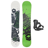 FTWO Set Snowboard TNT Grün 138cm mit Pipe Bindung M Sale