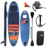 F2 Set Stand Up Paddle Board Ocean Sight Blau 11,5 + Kajak Zubehör Paket