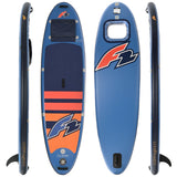F2 Set Stand Up Paddle Board Ocean Sight Blau 11,5 + Kajak Zubehör Paket
