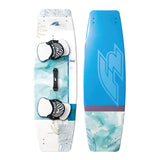 F2 Damen Set Kite Curve 9qm + Kiteboard Fluid 137cm + Control Bar 52cm