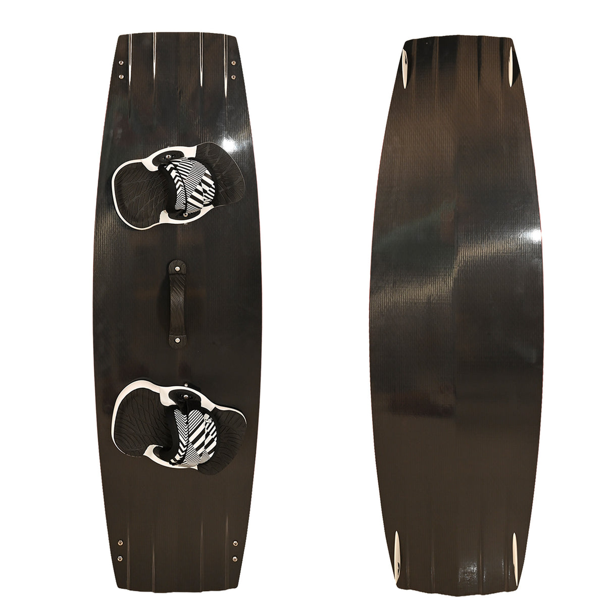 F2 Set Kiteboard Basalt Black 142cm + Bindung S/M + GFK Finnen