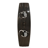 F2 Set Kiteboard Basalt Black 142cm + Bindung L/XL + GFK Finnen