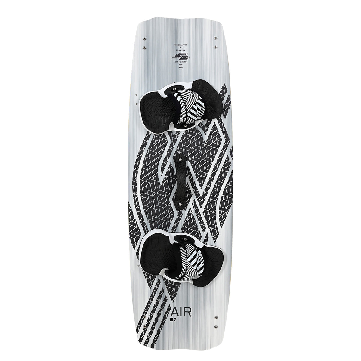 F2 Set Kiteboard Air White Icon 142cm + Bindung S/M + GFK/Slider Finnen