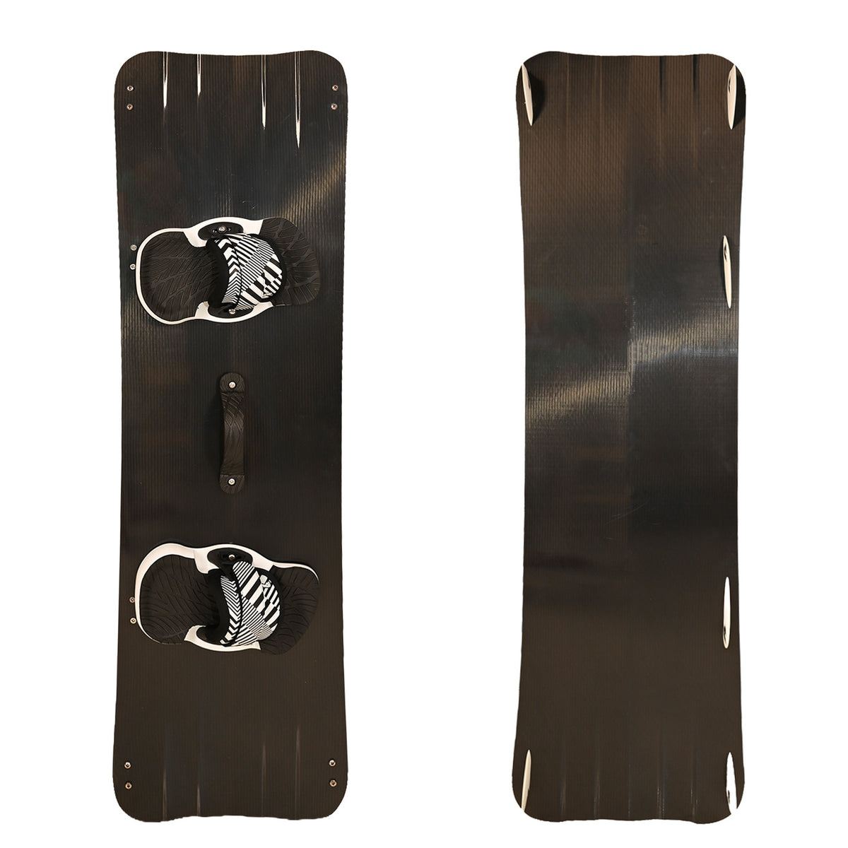 F2 Set Kiteboard Basalt Wide Black 146cm + Bindung L/XL + GFK/Slider Finnen