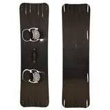 F2 Set Kiteboard Wide Black Carbon 155cm + Bindung S/M + GFK/Slider Finnen