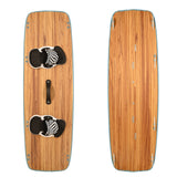 F2 Set Kiteboard Classic Wood Blue 147cm + Bindung S/M + GFK/Slider Finnen