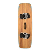 F2 Set Kiteboard Classic Wood Blue 147cm + Bindung S/M + GFK/Slider Finnen