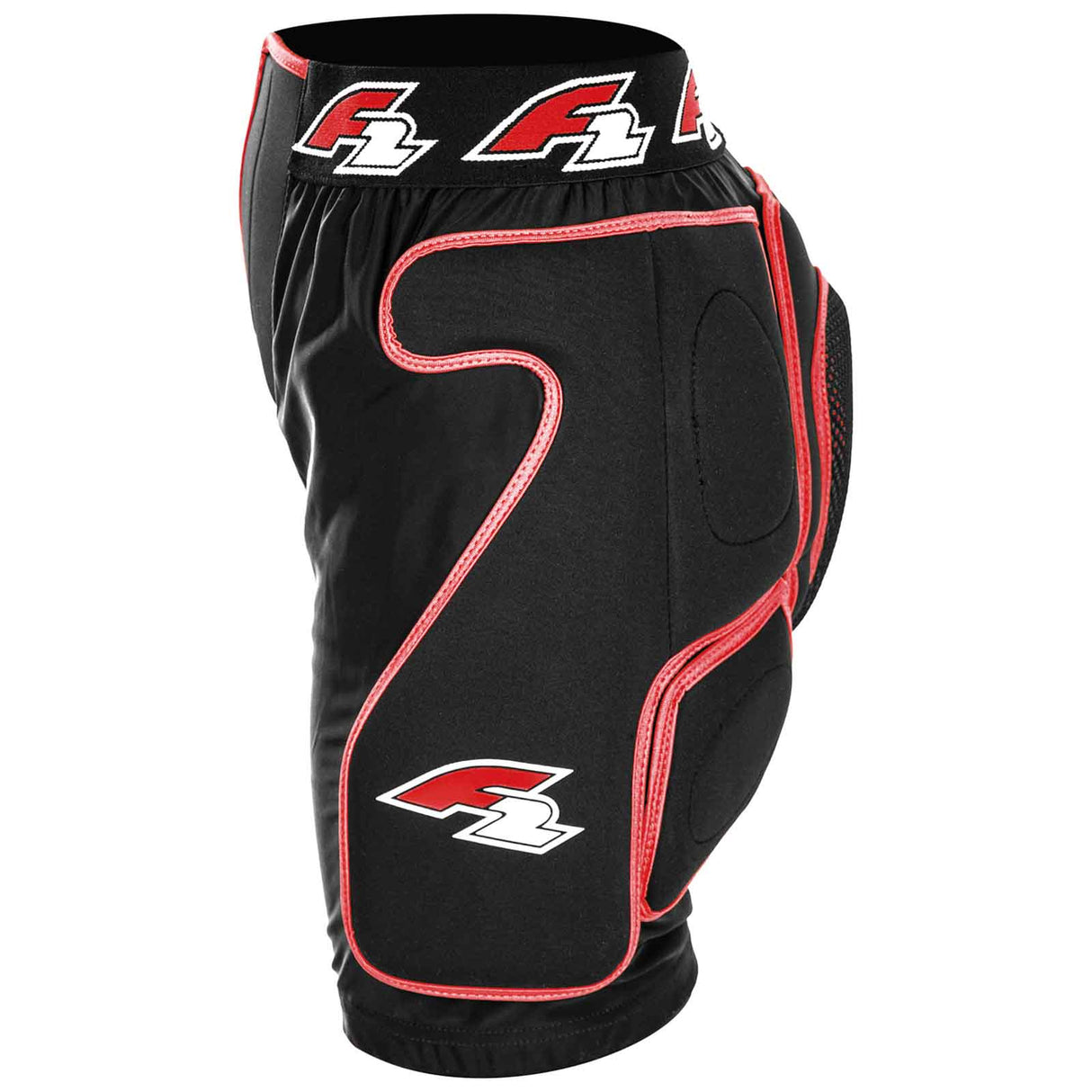 F2 Snowboard Hose Protector - Pant Soft S-XL Größe wählbar Schwarz/Rot 2024/25