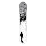 F2 Snowboard Black Deck extra wide Freeride Größe wählbar Schwarz 2025